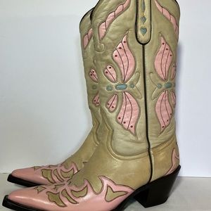 Lane Boots Pink Butterfly